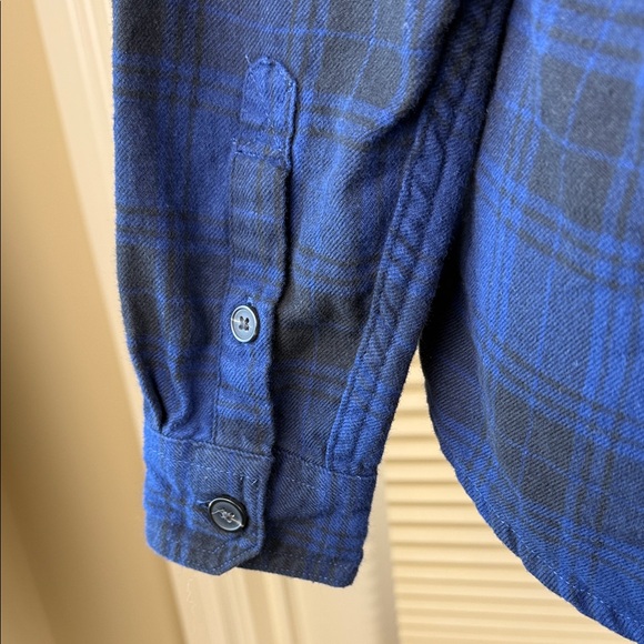 Tilley Women’s Blue Plaid Flannel Shirt S Classic Fit Cotton Button Up Soft - Picture 6 of 11